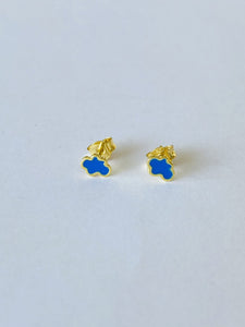 Selva Sauvage / Earring Stud / Cloud / Cobalt Blue