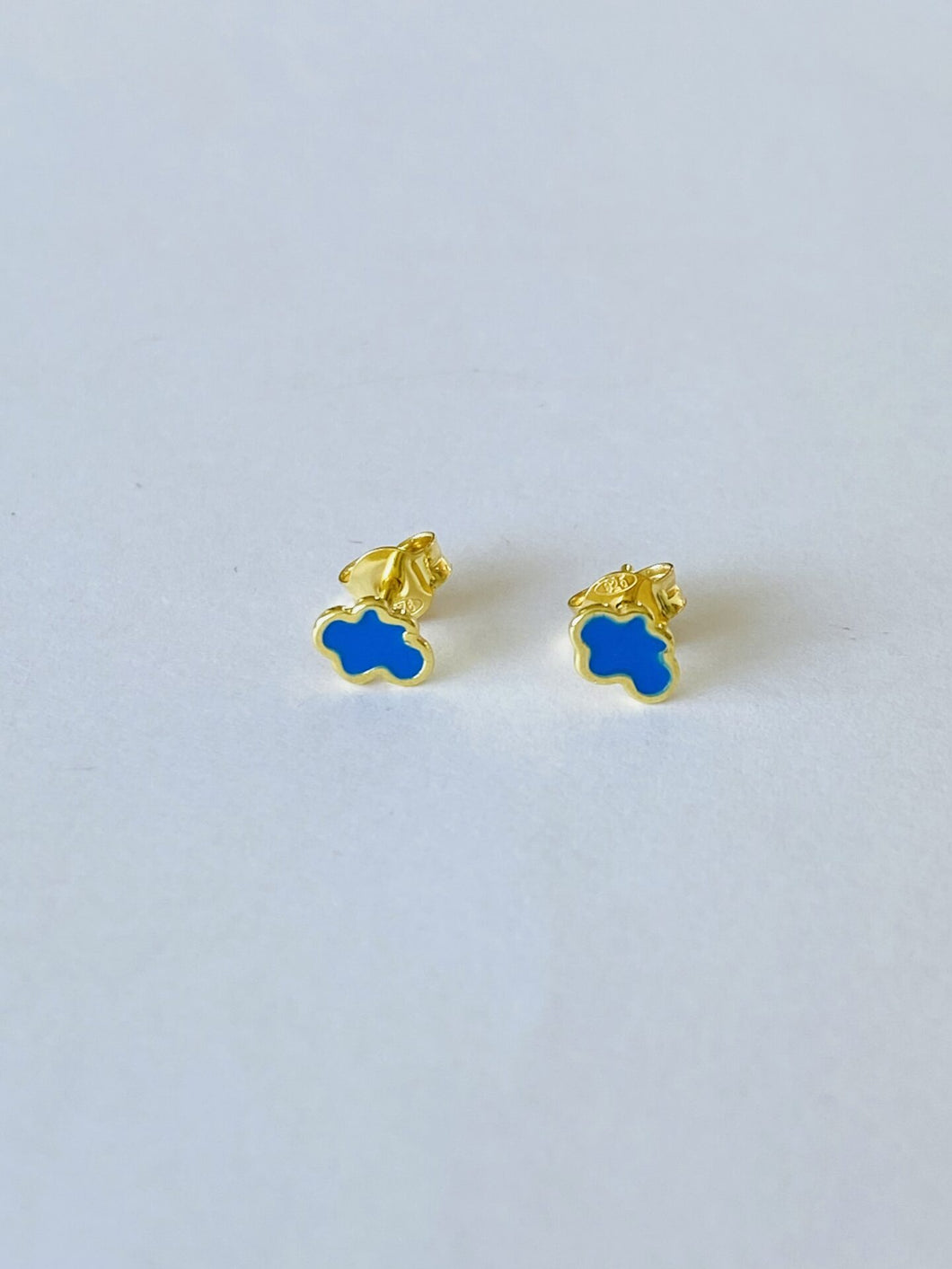 Selva Sauvage / Earring Stud / Cloud / Cobalt Blue