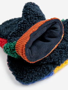 Bobo Choses / KID / Sheepskin Mittens / Color Block