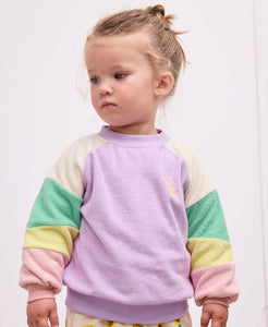 Bobo Choses / BABY / Terry Cloth Sweatshirt / Lila Color Block