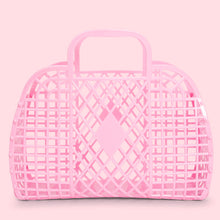 Load image into Gallery viewer, Sunjellies / Large Retro Basket / Bubblegum Pink