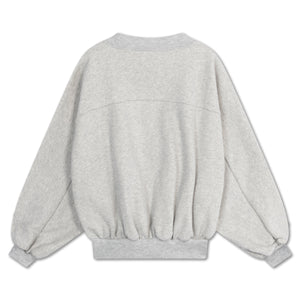 Repose AMS / Iris Crop Sweater / Light Mixed Grey