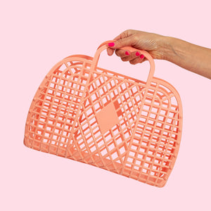 Sunjellies / Large Retro Basket / Peach