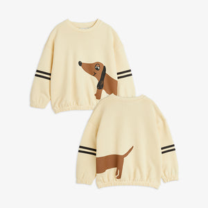 Mini Rodini / PRE SS25 / Sweatshirt / Dog Sp Stripes / Beige