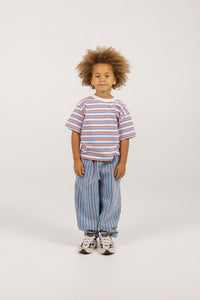 Tinycottons / KID / Stripes Multicolor Tee / Offwhite