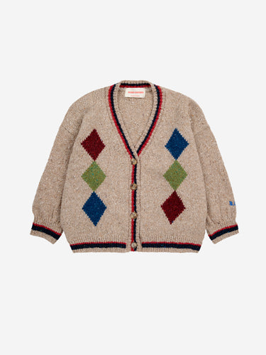 Bobo Choses / KID / Intarsia Cardigan / Bobo Diamonds