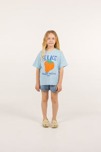 Tinycottons / KID / Nella Natura Graphic Tee / Dusty Blue