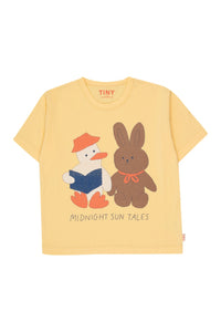 Tinycottons / KID / Readers Graphic Tee / Mellow Yellow