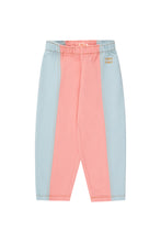 Load image into Gallery viewer, Tinycottons / KID / Color Blocked Pant / Peach and Blue