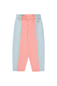 Tinycottons / KID / Color Blocked Pant / Peach and Blue