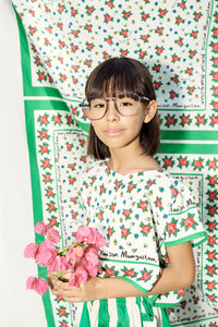 Maison Mangostan / Mumbai Flowers Top / White