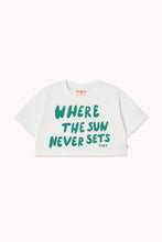 Load image into Gallery viewer, Tinycottons / KID / The Sun Graphic Crop Tee / Offwhite