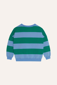 The Campamento / KID / Green Stripes Oversized Sweatshirt