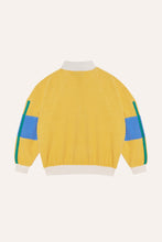 Load image into Gallery viewer, The Campamento / KID / Yellow Color Block Zipped Sweatshirt