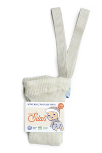 Silly Silas / Wooly Footless Tights / Cream Blend