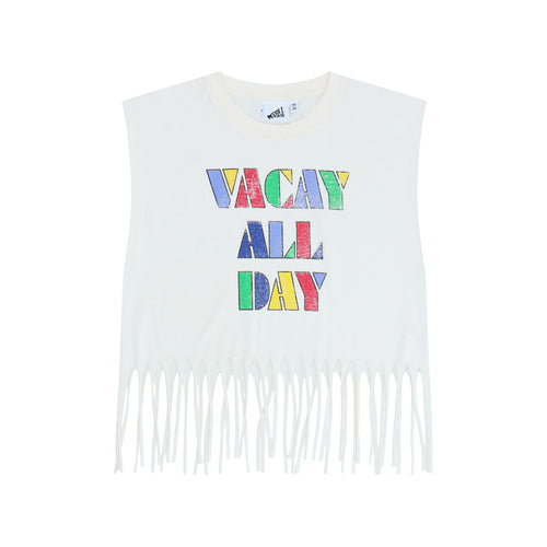 Cos I Said So / Boxy & Crop Fringed Tee / Vacay All Day