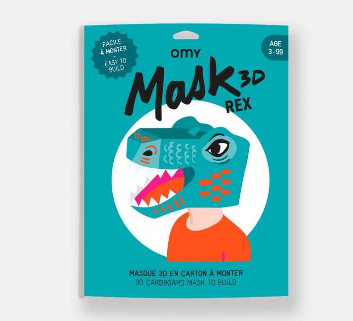 Omy Design & Play / 3D Cardboard Mask / Rex