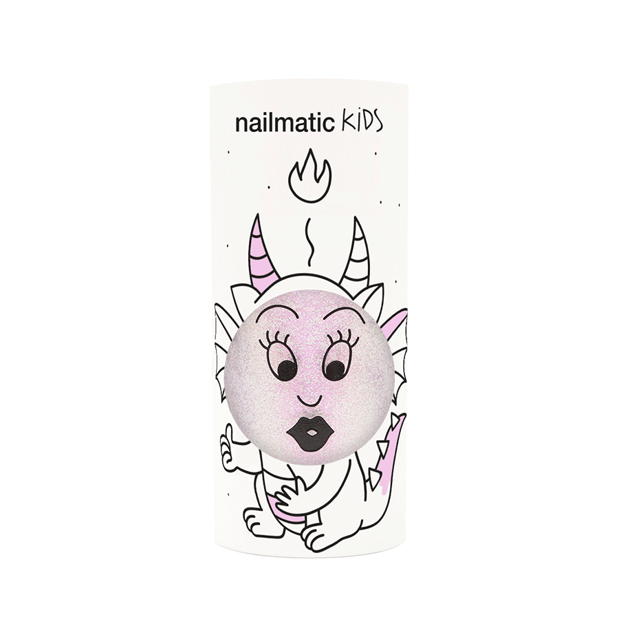 Nailmatic Kids / Water-based nail polish / Elliot / Purple Glitter