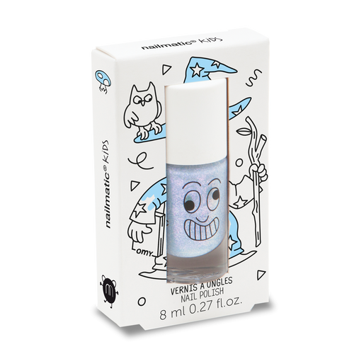 Nailmatic Kids / Water-based nail polish / Merlin / Pearly Blue