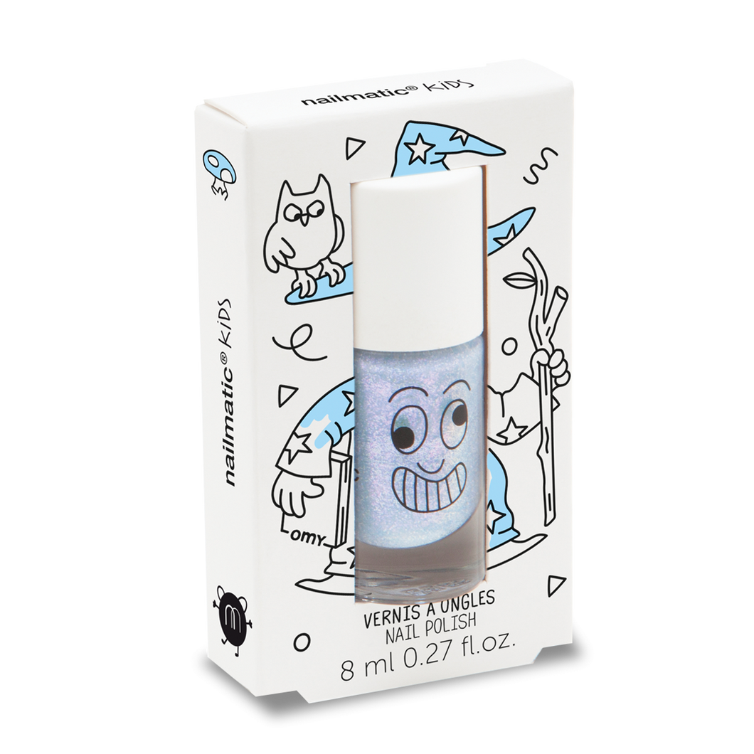 Nailmatic Kids / Water-based nail polish / Merlin / Pearly Blue